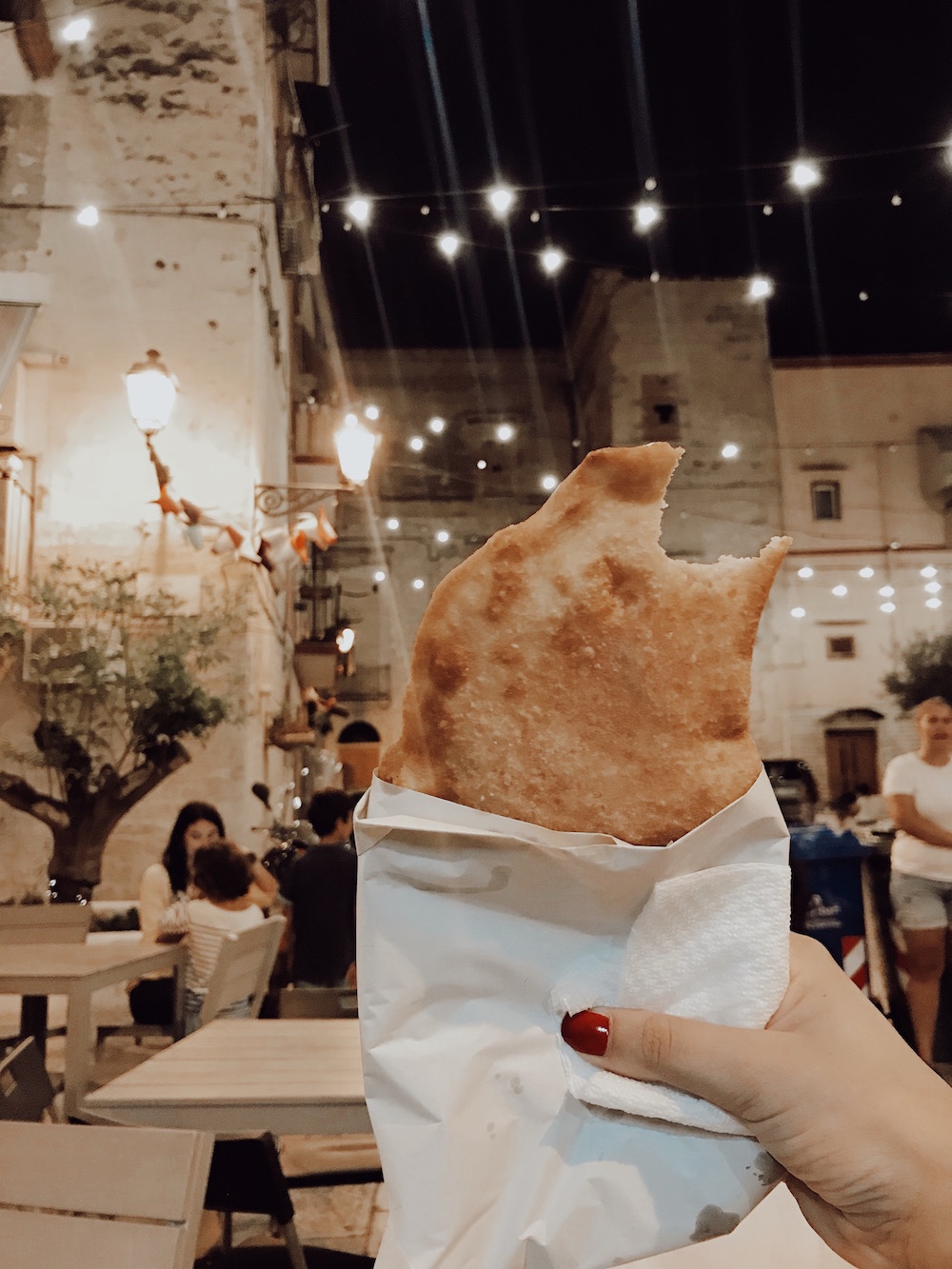 Panzerotto, one of the city’s flavours.