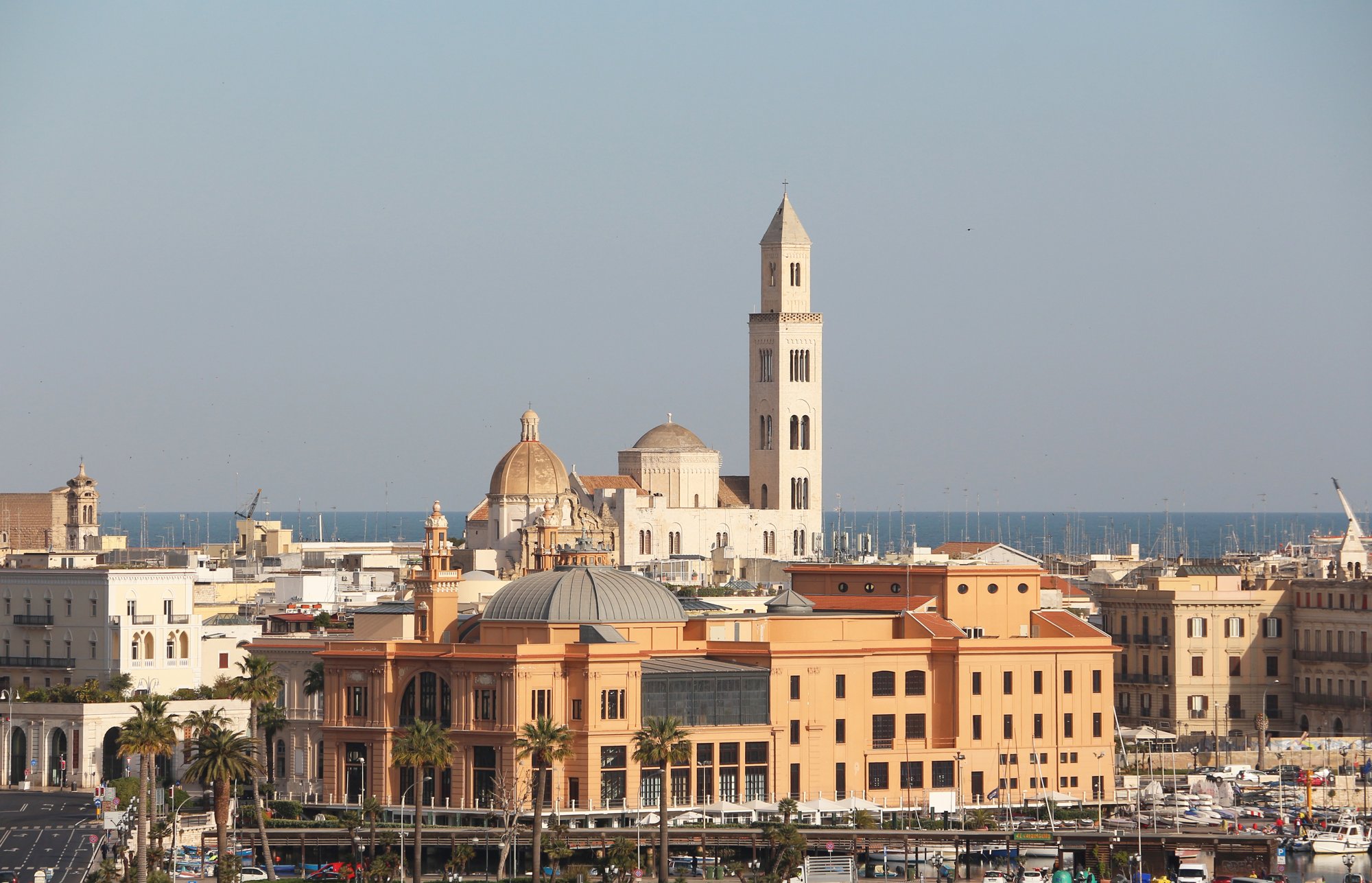 Teatro Margherita overlooking the old harbour.