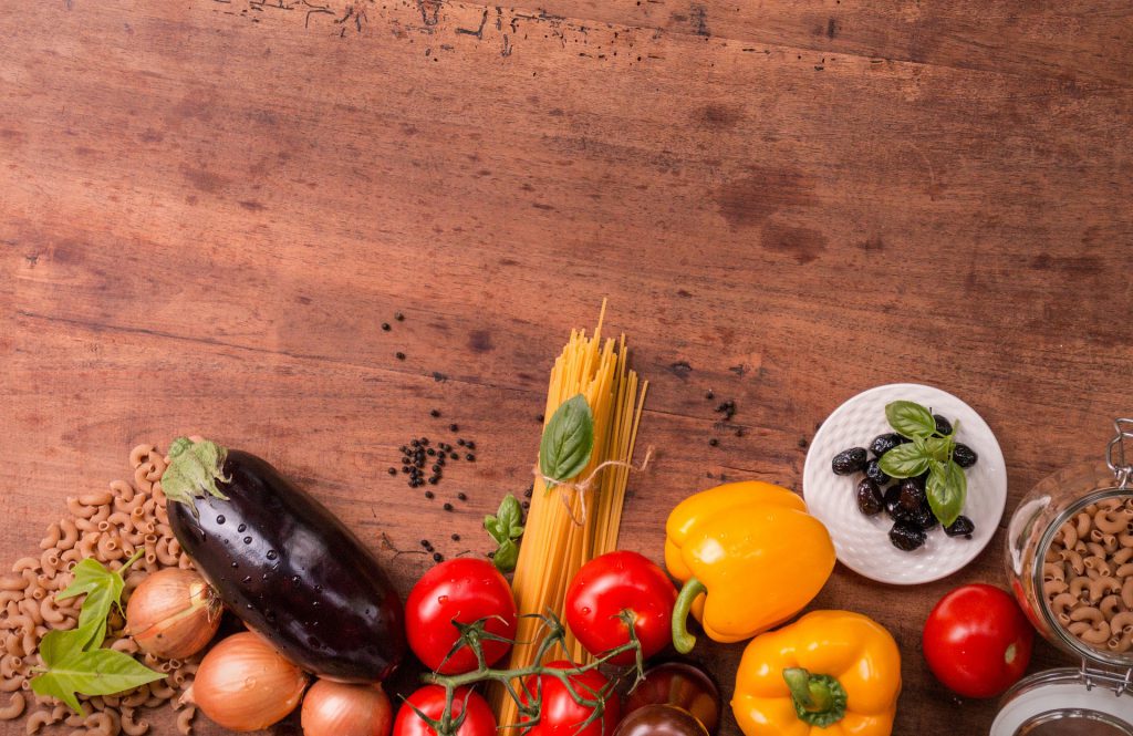 Mediterranean ingredients and flavours · Illustrative image